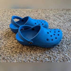 Crocs, Blue, Kids Size C 13, Slide on and off
